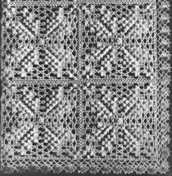 Colonial Star Motif Bedspread Crochet Pattern