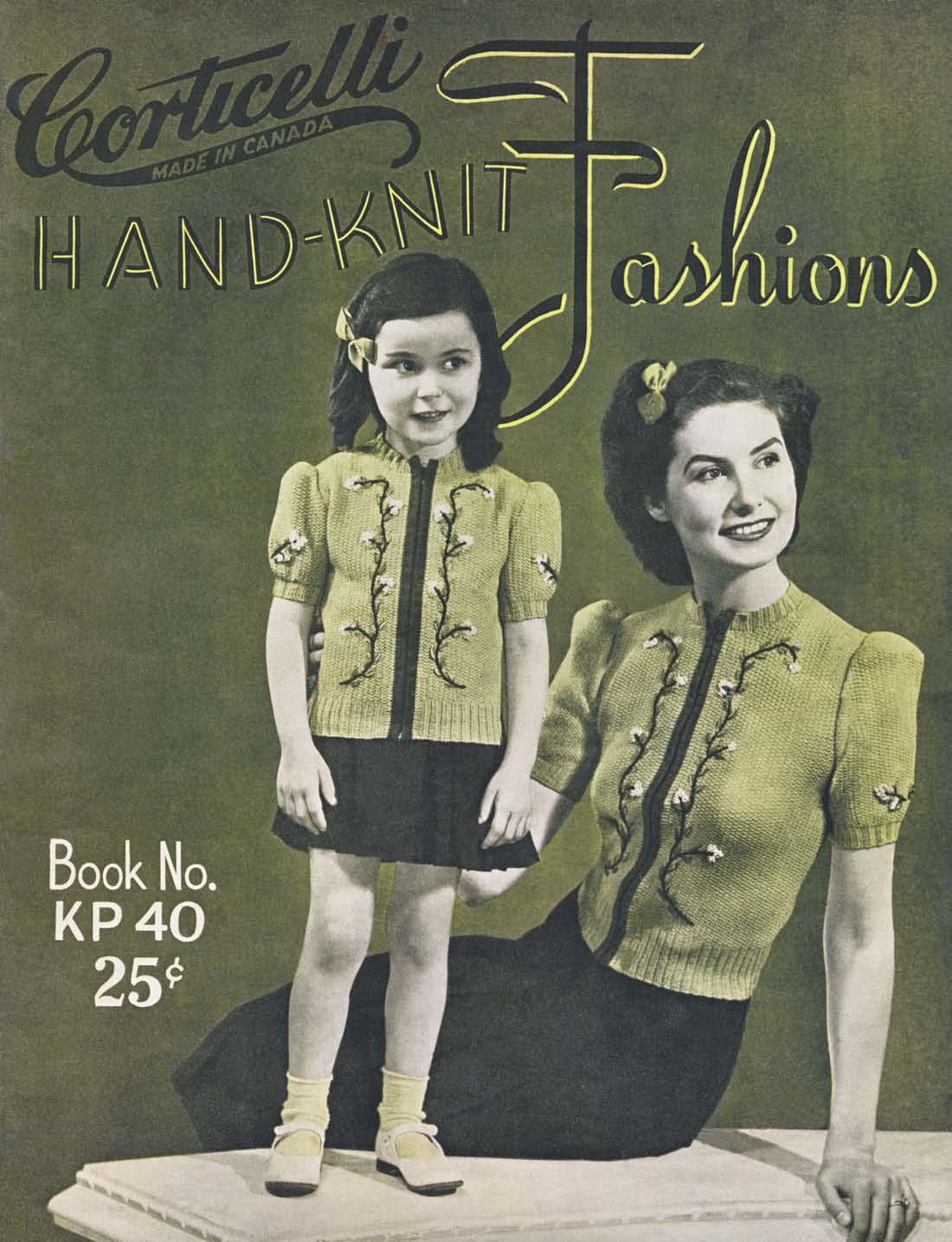 Hand Knit Fashions Vintage Knitting Patterns Book
