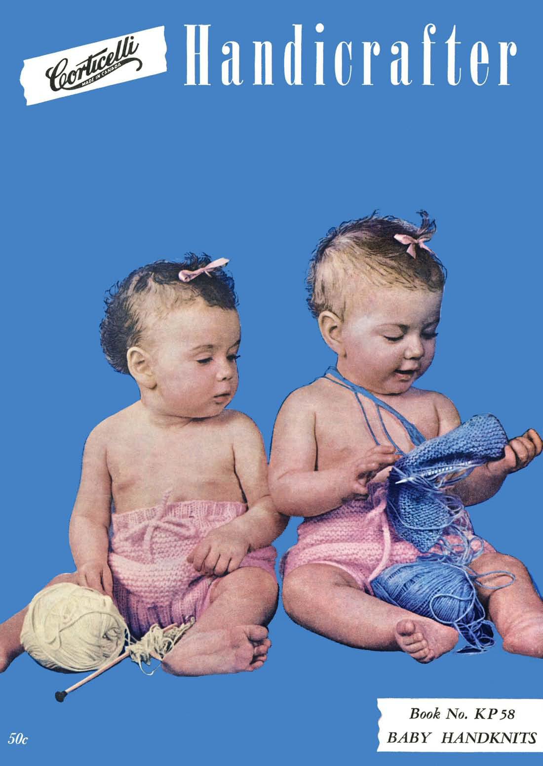 Baby Handknits Vintage Knitting Crochet Patterns Book