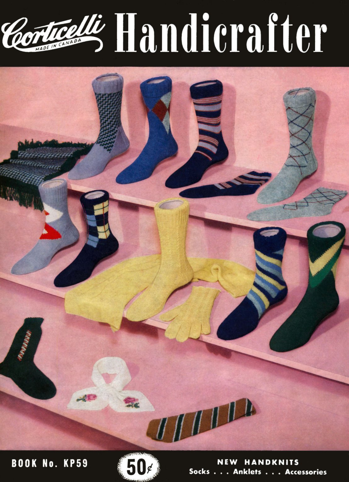 Socks & Accessories Vintage Knitting Patterns Book