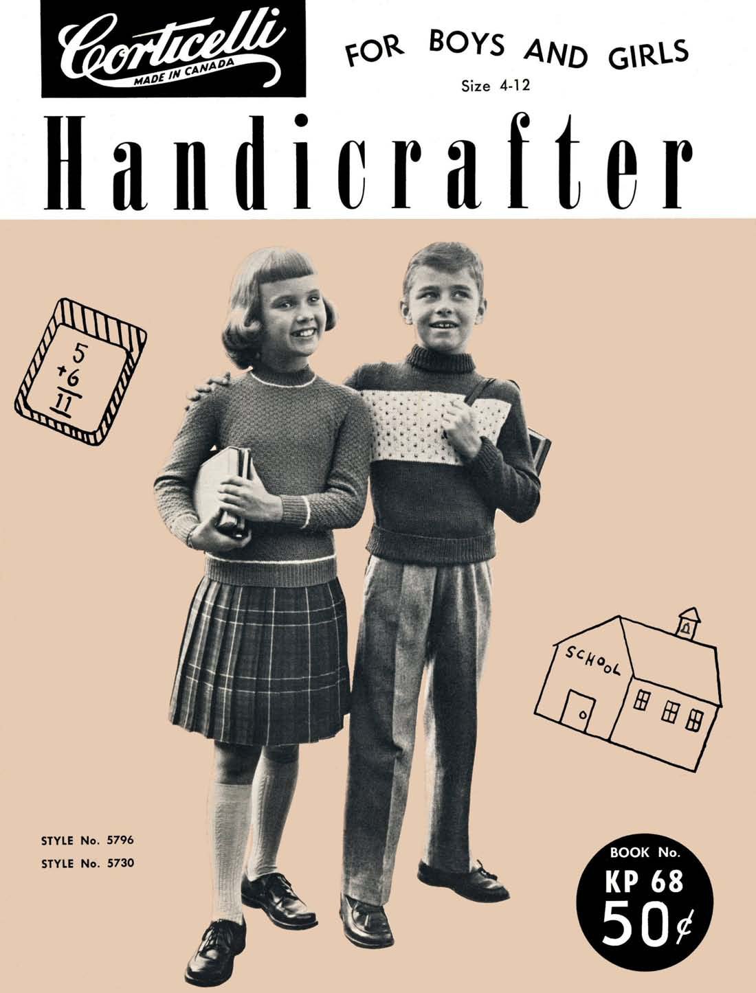 For Boys and Girls Vintage Knitting Patterns Book