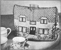Cottage Tea Cozy 1930a Embroidery Transfer Pattern