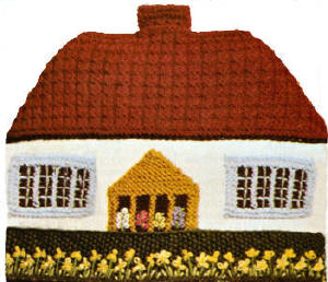 Country Cottage Tea Cozy Knitting Pattern