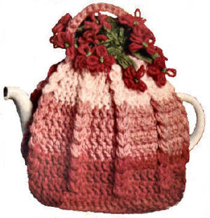 Flower Basket Tea Cozy Crochet Pattern