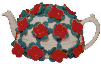 Flower & Leaf Tea Cozy Crochet Pattern