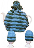 Ripple Tea Cozy & Egg Cozies Crochet Pattern