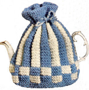 Stripes & Checks Tea Cozy Knitting Pattern