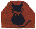 Pleated Tea Cozy with Cat Motif Knitting Pattern