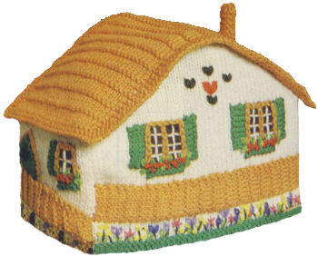 Country Cottage or Chalet Tea Cozy Knitting Pattern
