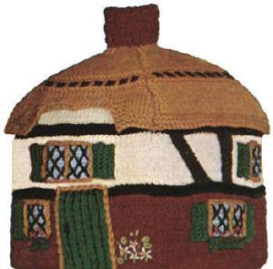 Country Cottage or Chalet Tea Cozy Knitting Pattern