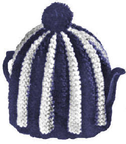 Pleated Tea Cozy in 3 Sizes Knitting Pattern