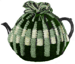 Two-Tone Design Tea Cozy Knitting Pattern