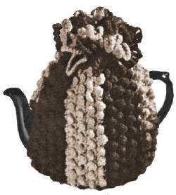 Popcorn Tea Cozy in 3 Sizes Crochet Pattern