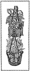 Owl & Butterfly Plant Hangers Crochet Pattern