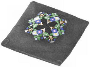 Embroidered Cushion Cover Knitting Pattern