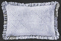 Ruffled Mesh Cushion Cover Crochet Pattern