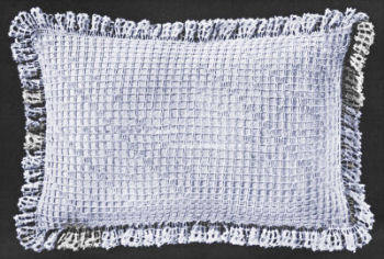Ruffled Mesh Cushion Cover Crochet Pattern