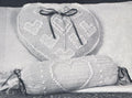 Heart Cushion and Neck Roll Covers Crochet Pattern
