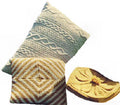 Aran, Round & Square Cushion Covers Knitting Pattern