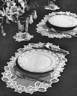 Cutwork Linen & Motifs Table Setting Crochet Pattern