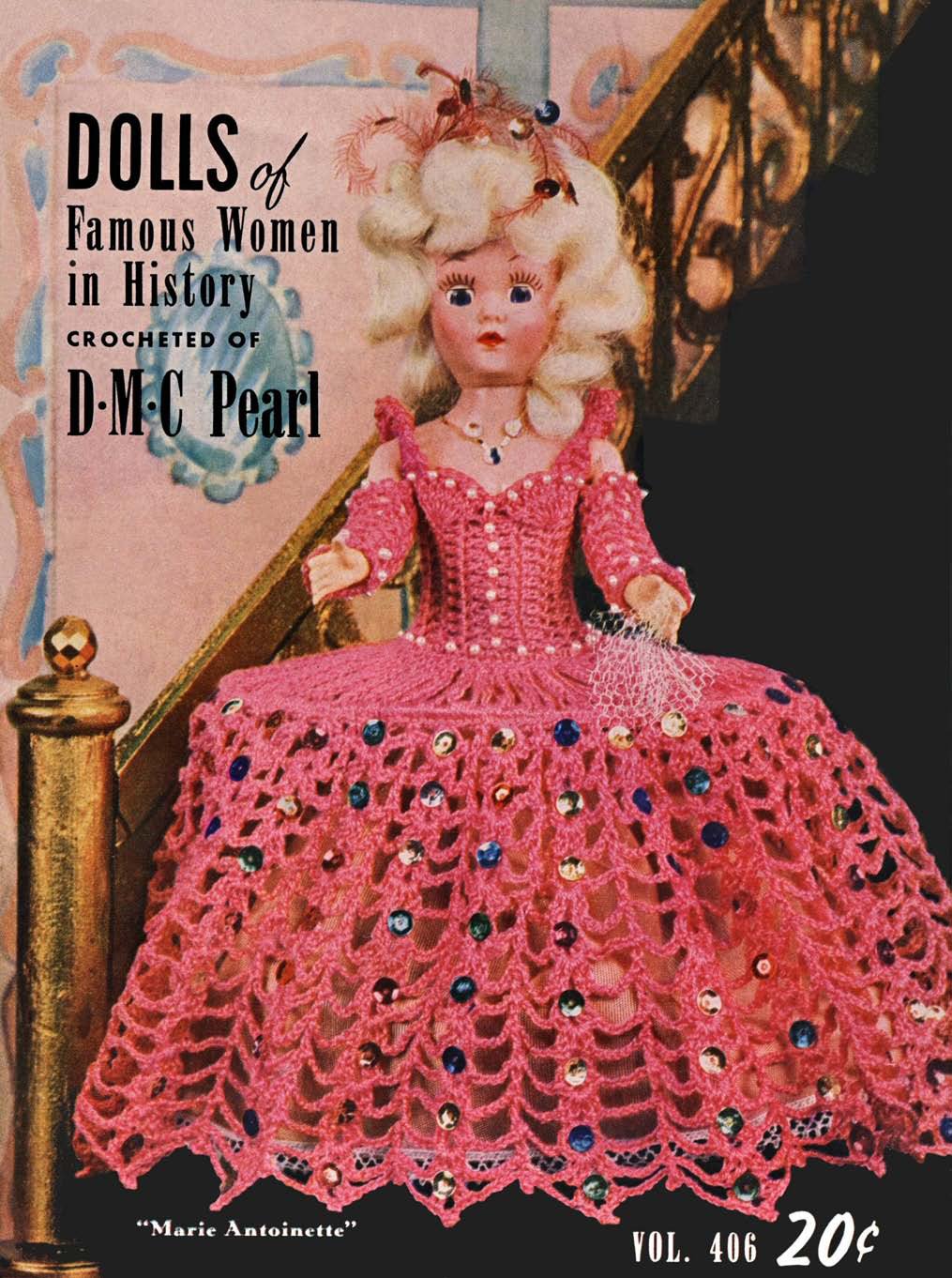 Dolls of Famous Women in History Vintage Crochet Patterns Book