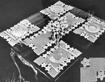 Daffodil Table Setting Crochet Pattern