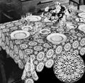 Dance of the Flowers Motif Tablecloth Crochet Pattern