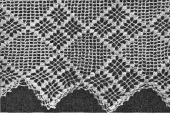 Diamond-Pane Edging Crochet Pattern