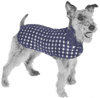 Dog Sweater Coat Knitting Pattern Sizes 12-18" length