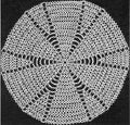 Wedge Doily Tatting Pattern 10.5"