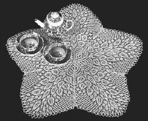 Summer Shower Doily Crochet Pattern 18.5"
