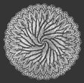 Whirlwind Doily Knitting Pattern 16"