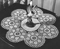 Floral Splendor Linen Doily Crochet Pattern 16"