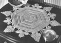 Grape Arbor Centerpiece Doily Crochet Pattern 19"
