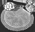 Saturn Centerpiece Doily Crochet Pattern 15"