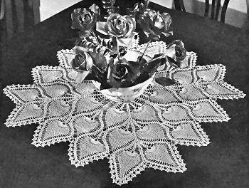 Pineapple Centerpiece or Tablecloth Crochet Pattern
