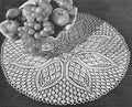 Petal Doily Knitting Pattern 15.5-20"