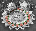 Rose Tea Doily Crochet Pattern 15-17"