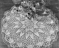 Delicate Round Centerpiece Doily Knitting Pattern 21"