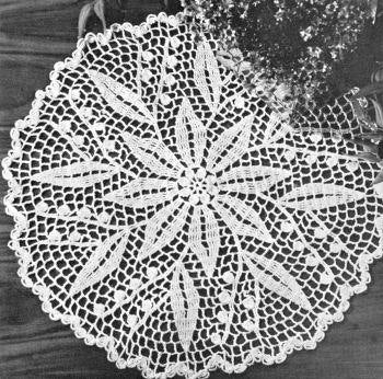 Lily of the Valley Doily Crochet Pattern 15"
