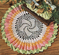 Sunburst Ruffled Doily Crochet Pattern 15.5"