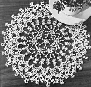Round Doily Tatting Pattern 8.75"