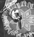 Maypole Dance Ruffle Doily Crochet Pattern 17"