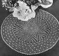 Midsummer Moon Round Doily Crochet Pattern 13"