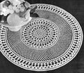 Enchantment Centerpiece Doily Crochet Pattern 19.5"
