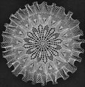 Tulip Garden Ruffled Doily Crochet Pattern 19"