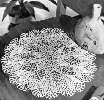 Round Doily Crochet Pattern 13"