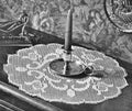 Tulip & Scroll Flower Doily Filet Crochet Pattern 14.75"
