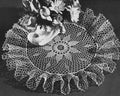 Shooting Star Ruffle Doily Crochet Pattern 15"