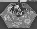 Flower Hexagon Doily Filet Crochet Pattern 19"